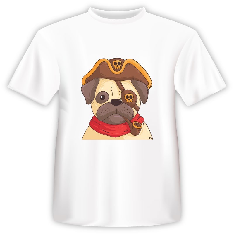 T-shirt Σκύλος Πειρατής