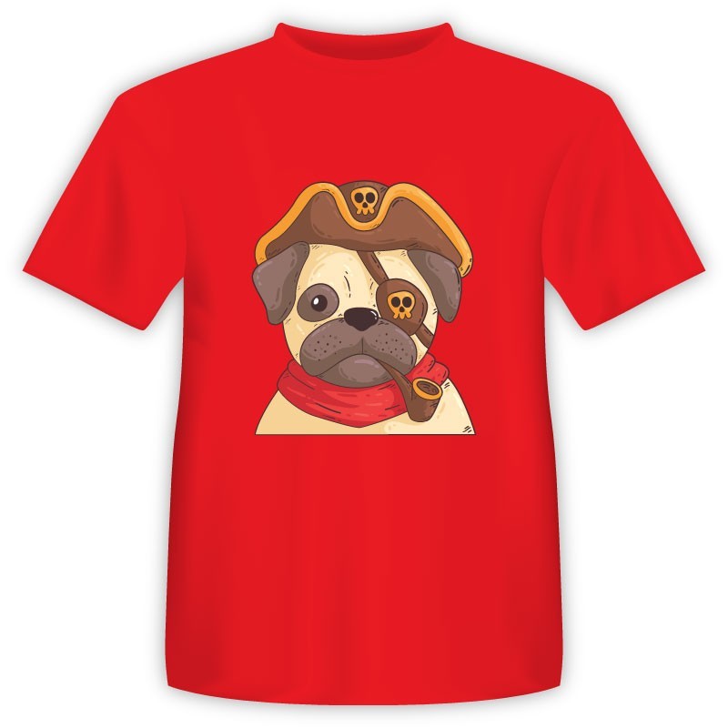 T-shirt Σκύλος Πειρατής