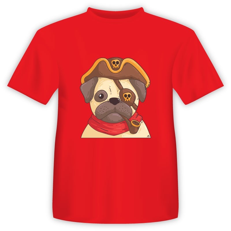 T-shirt Σκύλος Πειρατής