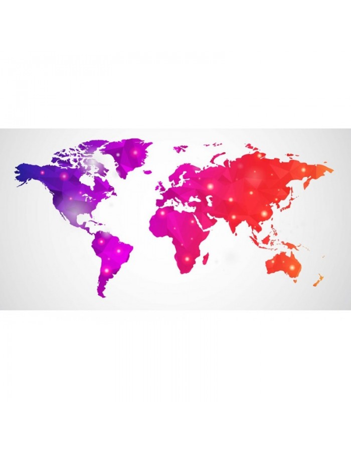 Ταπετσαρία με διάστημα με χρωματιστό χάρτη