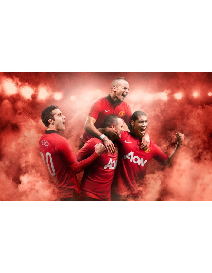 Ταπετσαρία με ποδόσφαιρο με Manchester United Team