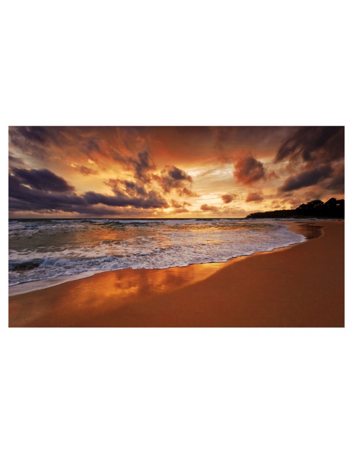 Ταπετσαρία με θάλασσα με ηλιοβασίλεμα