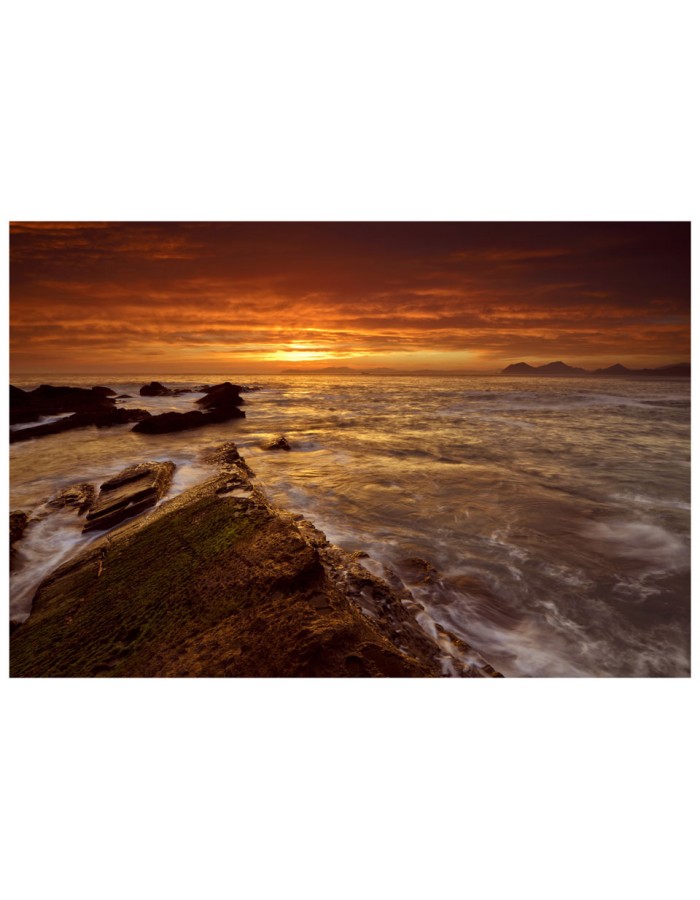 Ταπετσαρία με θάλασσα με ηλιοβασίλεμα στη Σκωτία