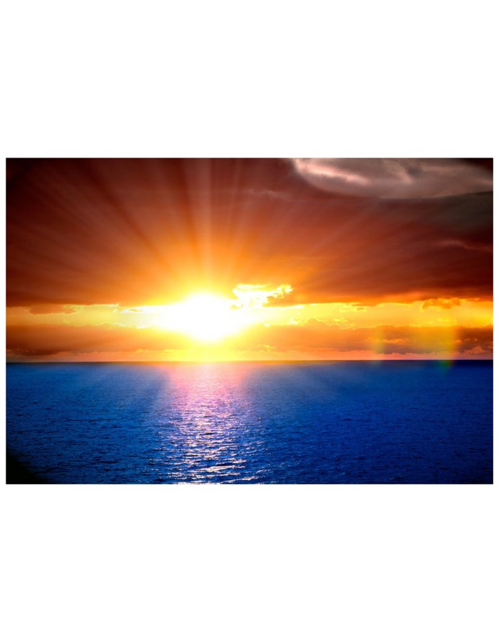 Ταπετσαρία με θάλασσα με ηλιοβασίλεμα στο πέλαγος