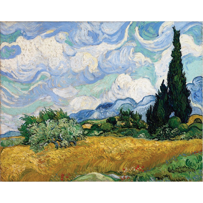 Van Gogh - Wheat Field with Cypresses