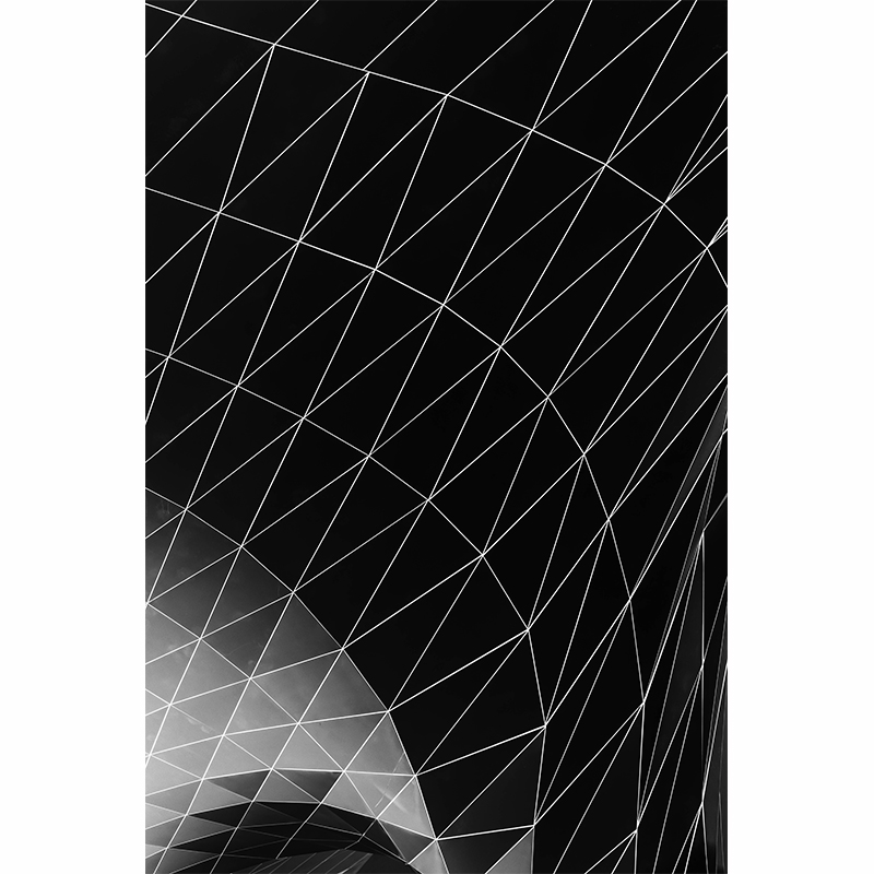 Πίνακας σε καμβά 3D μαυρα τριγωνα