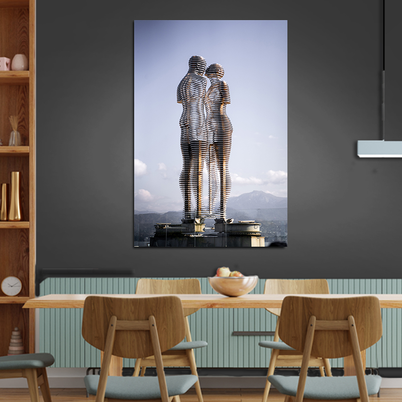 Πίνακας σε καμβά Ali & Nino Statue 